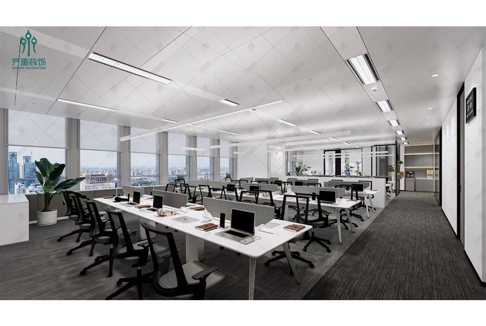 員工辦公區效果圖