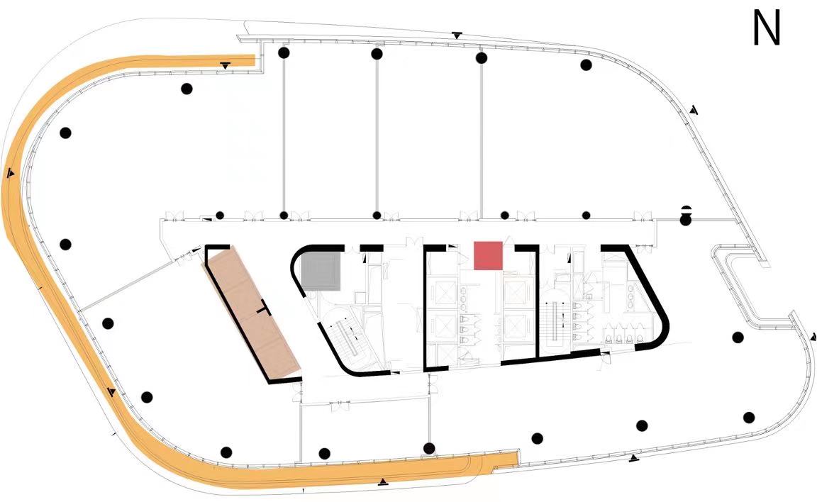 旭輝企業(yè)大廈寫字樓裝修平面圖 旭輝企業(yè)大廈寫字樓裝修平面圖