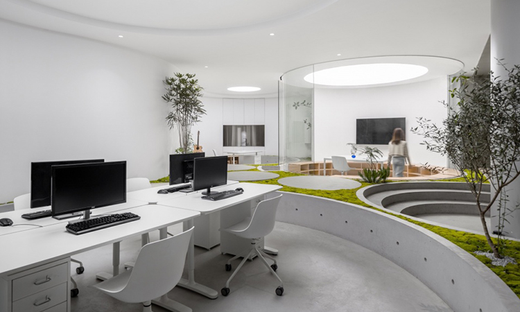 上海現(xiàn)代簡(jiǎn)約風(fēng)辦公室裝修效果圖