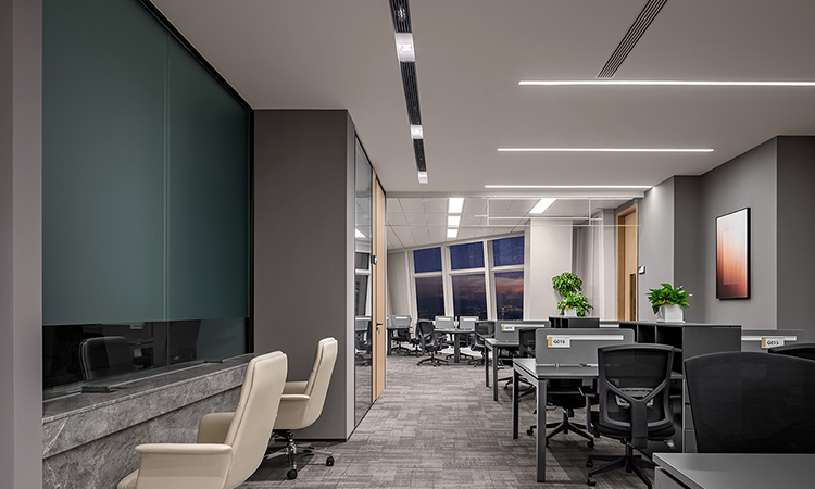 上海專業辦公室裝修公司員工區
