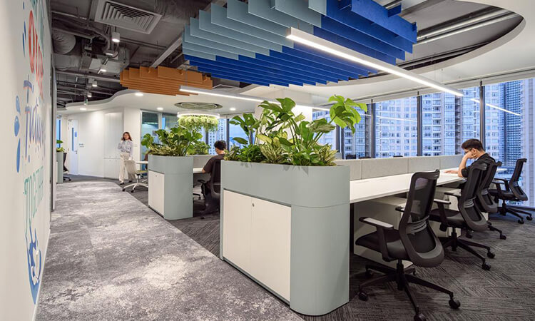 上海品牌企業(yè)獨棟辦公樓裝修設計方案