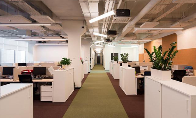 上海辦公室裝修公司員工辦公區