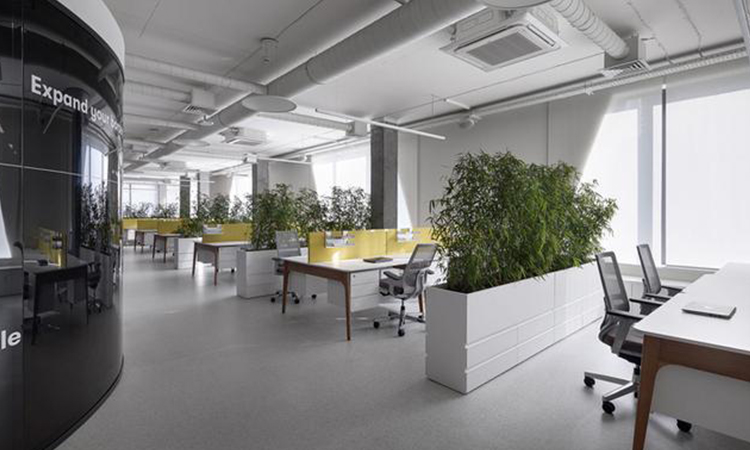 上海室內辦公室開放員工區設計